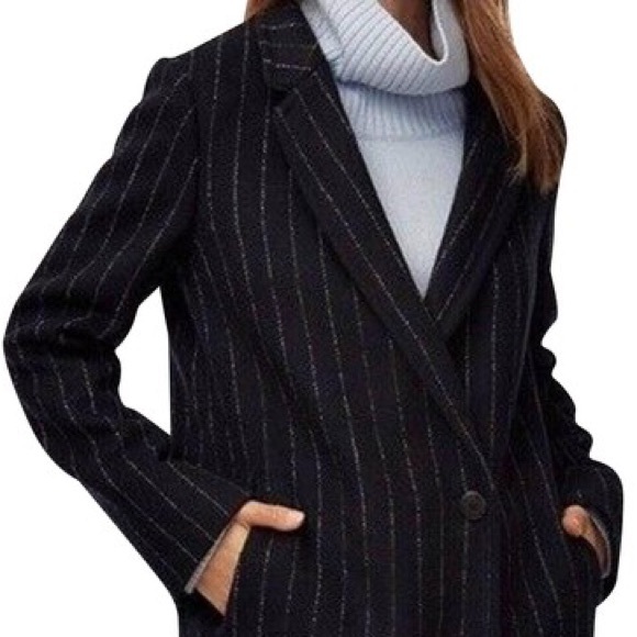 Babaton Stedman coat in Royal Navy/Avorio - Picture 1 of 6